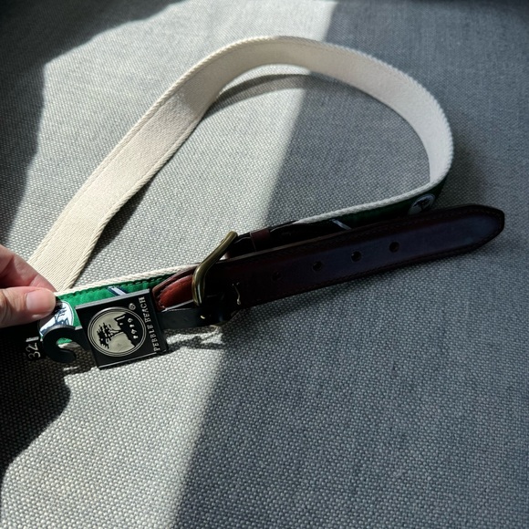 Pebble Beach Diagonal Ribbon Belt NWT - Picture 5 of 8